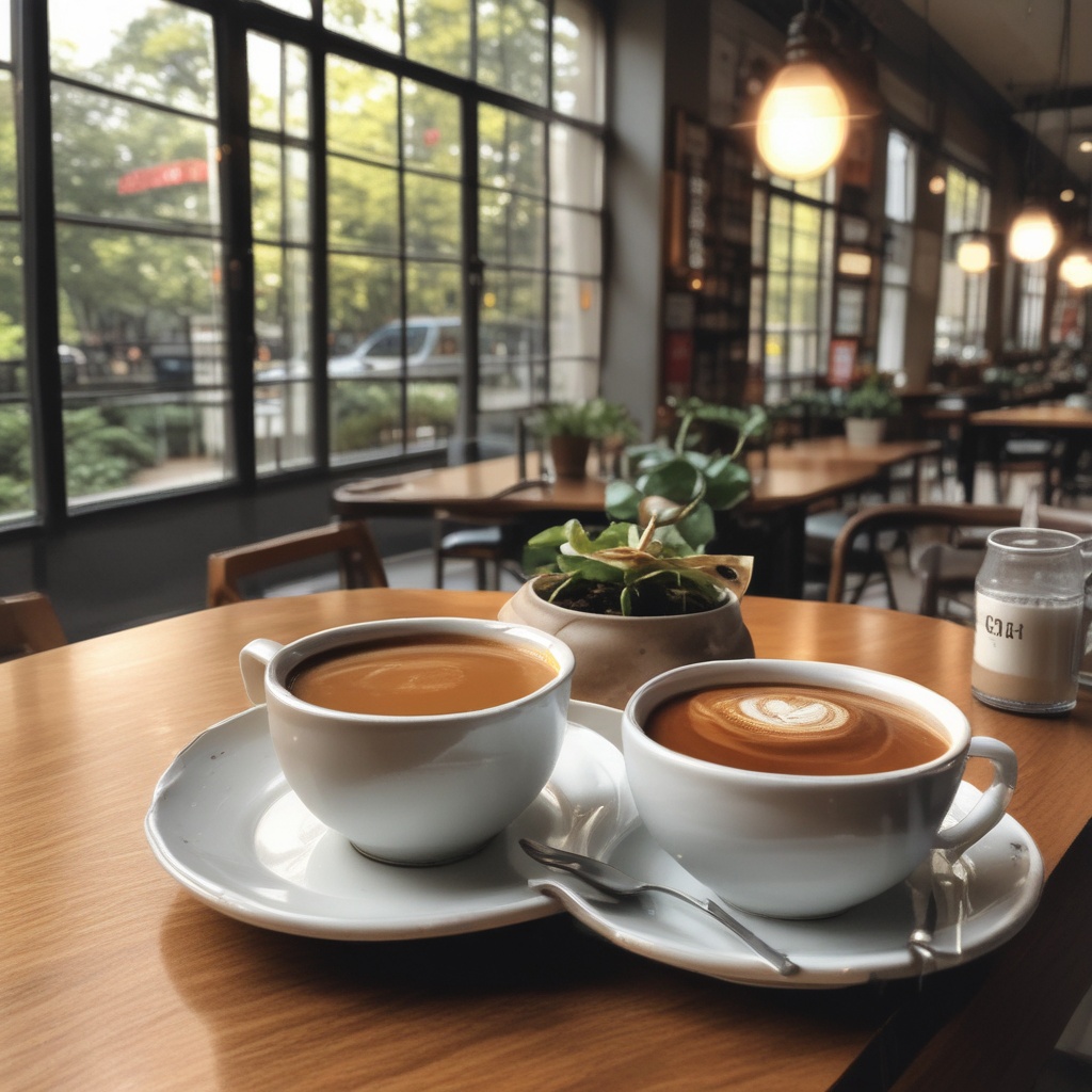 カフェラテの写真